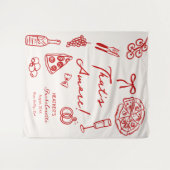 That's Amore イタリアン バチェロレッテ パーティー バナー タペストリー (正面(横))