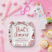 That's Amore イタリアン ピザ パスタ ブライズシャワー ペーパープレート (パーティー)