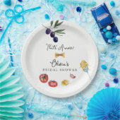 That's Amore イタリアン ブライズシャワー デコレーション ペーパープレート (パーティー)