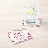 That's Amore イタリアン レイザル・ディナー スクエアペーパーコースター (インサイチュ)