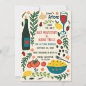 That's Amore イタリア料理 セーブ・ザ・デート 婚約 招待状 (正面)