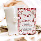 That's Amore ウィムジカル イタリアンピザ ブライダルシャワー 招待状