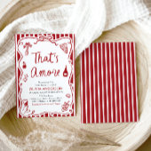 That's Amore ウィムジカル イタリアンピザ ブライダルシャワー 招待状