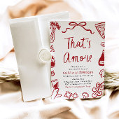That's Amore ウィムジカル イタリアンピザ ブライダルシャワー 招待状