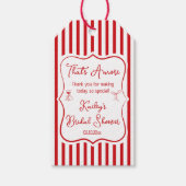 That's Amore ウェディングシャワーの感謝を伝える ギフトタグ (正面)