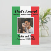 That's Amore！オリジナル写真 イタリア国旗 セーブザデート (スタンド正面)