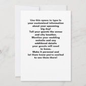 That's Amore！オリジナル写真 イタリア国旗 セーブザデート (裏面)