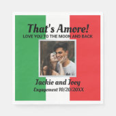 That's Amore! オーダーメイドイタリアカップルイベント  スタンダードランチョンナプキン (正面)