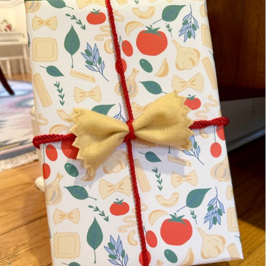 That's Amore クラシックイタリアンパスタシェイプ&ソース ラッピングペーパーシート