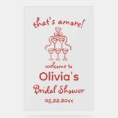 That's Amore ファンシーなブライズシャワー アクリルサイン (正面)