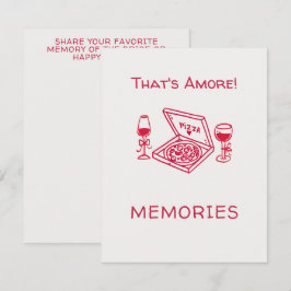 That's Amore ファンシー手描き ブライダルシャワー エンクロージャーカード