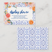 『That's Amore』フラワーブライダルシャワーディスプレイシャワー エンクロージャーカード (正面/裏面)