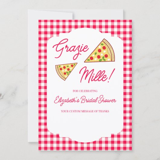 That's Amore ブライダルシャワー サンキューカード (正面)