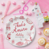 That's Amore ブライダルシャワー ペーパープレート (パーティー)