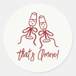 That's Amore ブライダルシャワー ラウンドシール