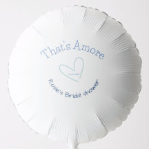 THATS AMORE ブライダルシャワー 青いハート 名前 日付 SIM