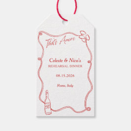 That's Amore ホイットニカルイタリアンリハーサルディナー ギフトタグ