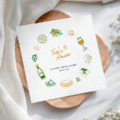 That's Amore ラスティックイタリアンフード イエローグリーン スタンダードカクテルナプキン