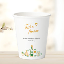 That's Amore ラスティックイタリアンフード ブライズシャワー 紙コップ