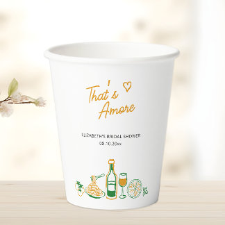 That's Amore ラスティックイタリアンフード ブライズシャワー 紙コップ
