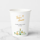 That's Amore ラスティックイタリアンフード ブライズシャワー 紙コップ (裏面)