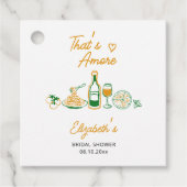 That's Amore ラスティックイタリアン ブライダルシャワー フェイバータグ (正面)
