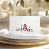 That's Amore ワンピース イタリアン レッド ブライダル シャワー プレイスカード