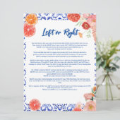 That's Amore 左か右か ブライダルシャワーゲームカード 招待状 (スタンド正面)