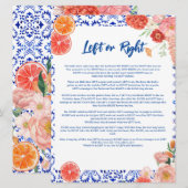 That's Amore 左か右か ブライダルシャワーゲームカード 招待状 (正面/裏面)