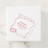 That's Amore 手描きパスタ イタリア ブライダルシャワー フェイバータグ (インサイチュ)