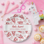 That's Amore 手描きピザパーティー ブライダルシャワー ペーパープレート (パーティー)