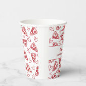 That's Amore 手描きピザパーティー ブライダルシャワー 紙コップ (右)