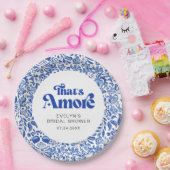 That's Amore 現代イタリアン ブライダルシャワー ペーパープレート (パーティー)