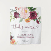 That's Amore 秋の花 フラワーバージェニー ブライダルシャワー タペストリー (正面)