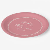 That's Amore 結婚前お茶会 ペーパープレート (アングル)