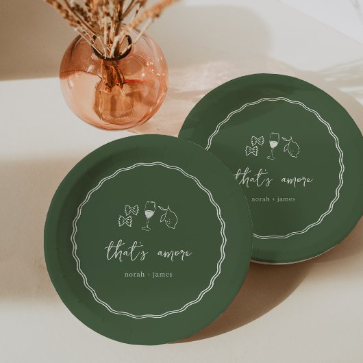 That's Amore 結婚前お茶会 ペーパープレート