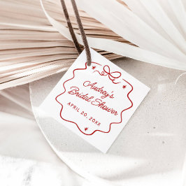 That's Amore, 赤い落書きのシャワーのパーソナライズドタグ フェイバータグ