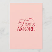 That's Amore 赤 ピンク 結婚前パーティーの招待状 招待状 (裏面)