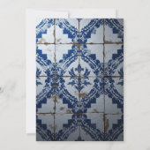 That's Amore Blue Tile Lemon Bridal Shower 招待状 (裏面)