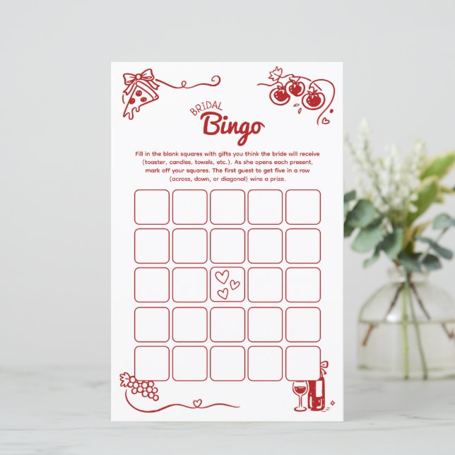 That's Amore Bridal Bingo Italian Wedding Activity (スタンド正面)