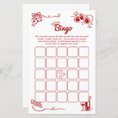 That's Amore Bridal Bingo Italian Wedding Activity (正面/裏面)