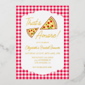 That's Amore Bridal Shower 箔招待状 (正面)