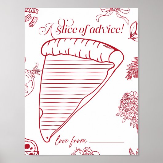 That's Amore Bridal Shower a slice of advice ポスター (正面)