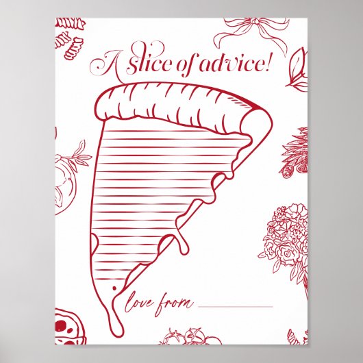 That's Amore Bridal Shower a slice of advice ポスター (正面)