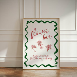 Thats Amore Bridal Shower Flower Bar Make Bouquet 台座サイン