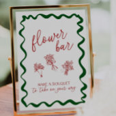 Thats Amore Bridal Shower Flower Bar Make Bouquet 台座サイン