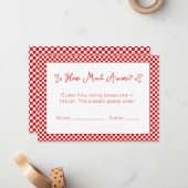 That's Amore Bridal Shower Game - How Many Kisses ノートカード (正面/裏面インサイチュ)