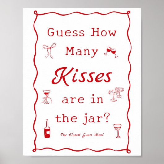 That's Amore Bridal Shower Guess How Many ポスター (正面)