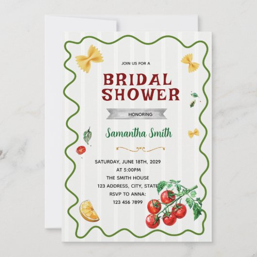 That's Amore Bridal Shower invitation 招待状 (正面)