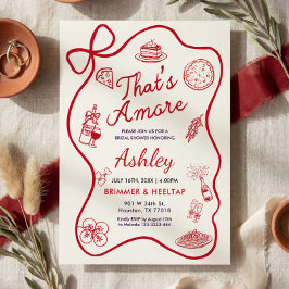 That's Amore Bridal Shower Invitation 招待状
